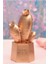 LED Işıklı Sevimli Kaktüs Dekoratif Masa Lambası Mini Biblo Gece Lambası Gold 5