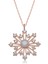 Mulvxeasy EASY02 925 Ayar Rose Incili Kar Tanesi Kadın Kolye T7019 (8585) (Mulvix) 2