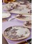 Purple 15 Parça 6 Kişilik Seramik Kahvaltılık Kahvaltı Pasta Sunum Tabağı Takımı Seti 3