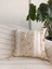 Bohem El Yapımı Ekru Renk Pullu Model 43 x 43 Kırlent Kılıfı 1