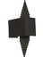 Aslı Siyah Dikdörtgen Siyah Abajurlu Aplik 1