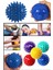Profesyonel Fitness Cardio Pilates Büyük Boy 8 cm Dikenli Kas Duyu Uyarıcı Masaj Topu Spor Set 2