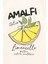 Amalfi Yazı Baskılı Limonlu Tişört Ekru 3