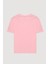 Bisiklet Yaka Oversize Basic Tişört Pembe 3