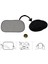 Hyundai Admire 2000-2001-2002-2003-2004-2005 Güneşlik Perde Arka Cam Için , Oval Tül Vantuzlu 8
