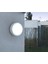15W Yuvarlak LED Nem Su Geçirmez Banyo Bahçe Modern Tavan Lambası Beyaz Kasa Beyaz Işık 6500K 2