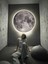 Moon,led APLIK,30CM Çap LED 25WATT, Modern,duvar Aplik,led, Yatak Odası Aplik,yatak Başı Aplik, New 1
