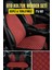 Seat Leon 5f 2013 - 2020 Hatchbackterletmez Kaymaz Keten Oto Minder Kılıf Komple Set(7parça) Kırmızı 1