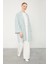 Mint Yeşili Çizgili Desen Kimono Takım 3