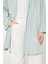 Mint Yeşili Çizgili Desen Kimono Takım 4