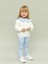 Yeni Sezon Bebe Yaka Kiz Bebek Sweatshirt ve Tayt 2'li - S56846Z1 1
