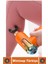 Turuncu ergonomik ayarlanabilir 4 başlıklı yüksek titreşimli spor masaj aleti 4