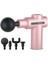 Pembe 4 Başlıklı Şarjlı Kas ve Vücut Mini Masaj Tabancası, TR Menşei 1