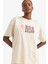 fit Nba Wordmark Oversize Fit Bisiklet Yaka Kısa Kollu TIŞÖRT E3845AX25SM 1