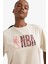 fit Nba Wordmark Oversize Fit Bisiklet Yaka Kısa Kollu TIŞÖRT E3845AX25SM 4