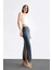 Slim Fit Dar Kesim Yırtmaçlı Midi Etek F8335AX25SM 4