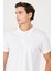 Regular Fit Beyaz Erkek Polo Yaka T-Shirt MW211837100 2