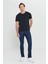 Erkek Siyah %100 Pamuk Slim Fit Dar Kesim Bisiklet Yaka Tişört 7
