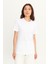 Erkek Beyaz %100 Pamuk Slim Fit Dar Kesim Bisiklet Yaka Tişört 8