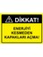 Dikkat! Enerjiyi Kesmeden Kapakları Açma! Uyarı Levhası Etiket 25 x 35 cm 1