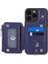 IPhone 15 Için Cüzdan Durumda Pro Max Kickstand Rfıd Engelleme 3 Büyük Kart Pu (Yurt Dışından) 4