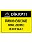 Dikkat Pano Önüne Malzeme Koyma Uyarı Levhası Etiket 25 x 35 cm 1