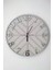 - Diagonal Lines -Açık Gri & Gümüş - 50CM Duvar Saati 2
