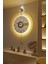 Timelles Elit Three-Büyük BOY(50X75CM)-(PİLLİ LED Sistemi) , Modern Dekoratif Metal Duvar Saati 1