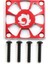 Alüminyum Alaşımlı Soğutma Fanı Kapağı 30X30MM Rc Motor Esc Elektrikli Regülatör Fan Koruma Kapağı, Kırmızı (Yurt Dışından) 1