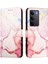 Realme C75 4g Cüzdan Pu Deri Kickstand Mermer Desen Için Kılıf (Yurt Dışından) 1