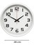 Homing Modern Beyaz Çerçeveli Duvar Saati 28 cm 3