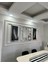3’lü x Model 80*80 cm Aynalı Duvar Saati ve 40*90 cm Tüy Tablolar 4