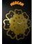 Mercan Model Metal Lazer Kesim Akar Sessiz Mekanizmalı Duvar Saati (40*40 Cm) 3