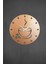 Coffe Model Metal Lazer Kesim Akar Sessiz Mekanizmalı Duvar Saati (40*40 Cm) 6