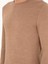 Erkek Camel Slim Fit Bisiklet Yaka Yün Karışımlı Basic Triko Kazak 50293301-VR015 7