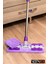 Elite (Garantili)1 Yedek Bezli Yer Mopu Duvar Fayans Cam Temizlik Mikrofiber 4 Mandallı Mop(Mor) 1 Adet 5