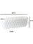 Elite 6,5 Lt Yakamoz Balkon Saksı Hazneli Baklava Desenli Plastik Çiçeklik 2 No 48 cm 1 Adet 3