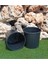Elite Siyah Üretim Saksısı 8 Lt 2 Adet Yuvarlak Saksı Çiçek Saksısı Plastik Saksı Yetiştirme Saksısı 1 Adet 3