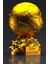 Isminize Özel Fıfa Ballon D'or Maketi Gold Kaplama 20 cm Boy Dekor Hediyelik 1 Adet 4