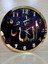 Yuvarlak Allah Yazılı Gold Pleksili Siyah Ahşap Duvar Saati Klasik Pilli 40 x 40 Tr Siyah Ahşap 1