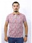 Elite Erkek Bordo Polo Yaka Desenli Modern Kesim Polyester T-Shirt F5210 1 Adet 1