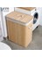 Elite 2 Bölmeli 72 L Bambu Çamaşır Sepeti Banyo Düzenleyici Organizer Banyo Çamaşır Sepeti 1 Adet 2