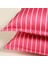 Solıd Geniş Çizgili 300 Tc Oxford 2'li Pamuk Saten Yastık Kılıfı 50X70+2 cm Fuşya 4