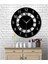 Time Collection Latin ve Roma Rakamlı Ahşap Dekoratif Duvar Saati (Siyah) 1