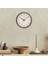 Slim Kahverengi Minimalist Duvar Saati 3