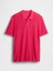 Erkek Açık Pembe Dokulu Kroşe Polo T-Shirt 2