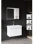Deniz Banyo Dolabı Seti, 80 Cm Beyaz, Lavabo Dahil, Lavabolu 2
