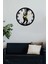 Atatürk Kocatepe Metal Siyah Ev & Ofis Duvar Saati - Hediyelik Saat - 50 x 50 cm 3