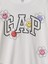 Kız Çocuk Beyaz Gap Logo Grafikli T-Shirt 2