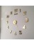 Time Collection 3D Latin Rakamlı (Türkçe) Duvar Saat, (Altın) 1